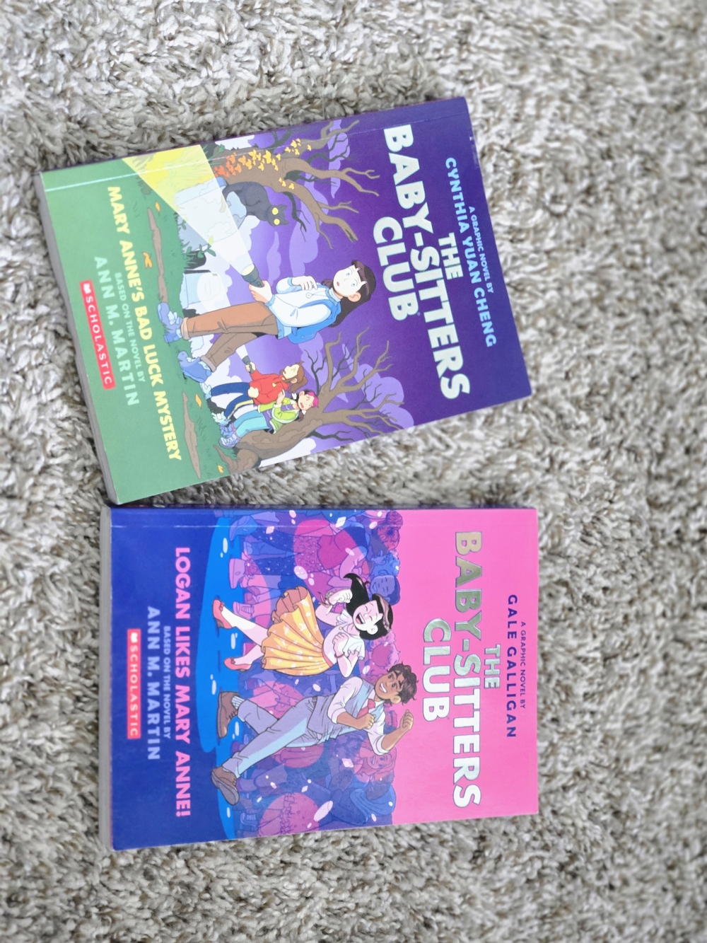 Scholastic Baby-Sitters Club Bright Pink & Purple Paperback Set